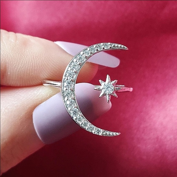Star &Moon Ring - Picture 2 of 5
